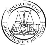 Logo de Asociación Civil de Bibliotecarios Jurídicos (ACBJ)